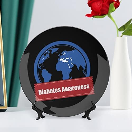 Placas decorativas de placa de conscientização do diabetes