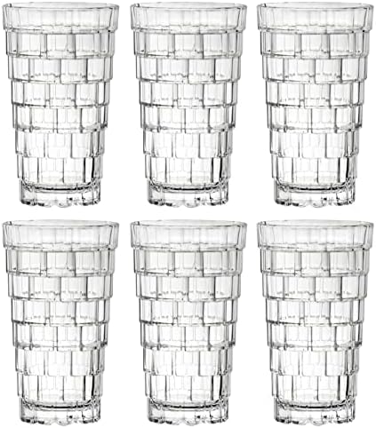 Highball - Tumbler de vidro - conjunto de 6 - copos de hiball - Glass de cristal - bebedeiras - para copos de água