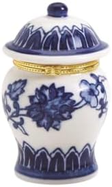 Companhia de Two's Chinoiserie Limoge Porcelana Concluída Caixa Decorativa Floral