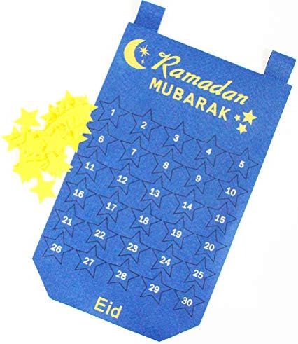 Calendário de contagem regressiva muçulmano de Valiclud Eid pendurado em Mubarak Countdown Calendário Calendário