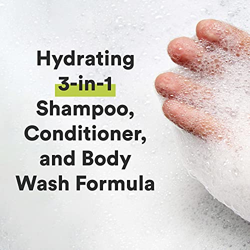 Shampoo de homens suaves, condicionador, lavagem do corpo para cabelos hidratados e pele aloe vera + vitamina