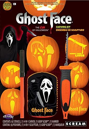 Fun World World Oficialmente licenciado Face Scream Scream Halloween Pumping Decorating Kit