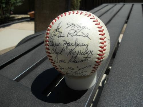 1966 A equipe de Houston Astros assinou o Ball Baseball Nelson Fox PSA Certified - bolas de beisebol autografadas