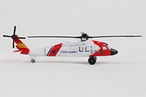 Daron Worldwide Trading Runway24 Helicóptero da Guarda Costeira, preto, vermelho