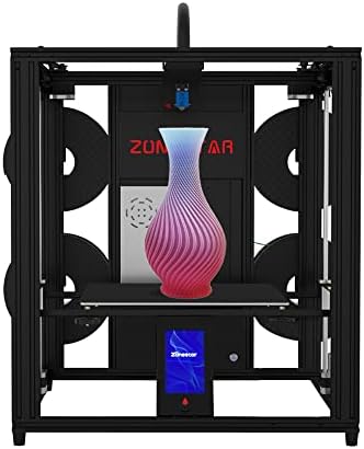 Zonestar z9v5mk5 cor mista 4-1-1-saída 4 extrusora silenciosa nivelamento automático TFT-lcd Printing rápido