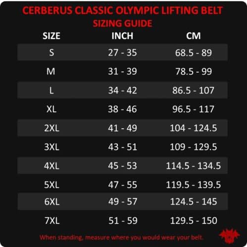 Cinturão olímpica clássica de Cerberus Strength