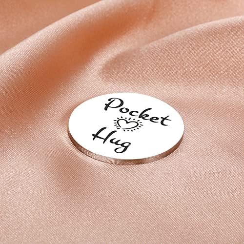 Pocket Hug Token Inspirational Gifts for Filhe I Love You Gifts For Kids Girl Giration Gifts Para sua filha