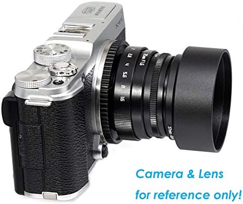 Fotasy Metal 49mm Capuz da lente, tom de capuz de 49 mm, compatível com lente principal padrão com