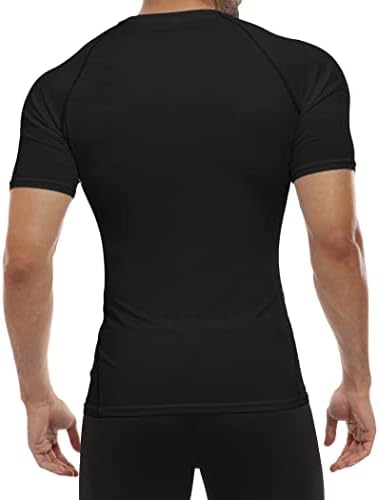Tops masculinos de manga curta de compressão seca esportes de camisetas de camisetas basais