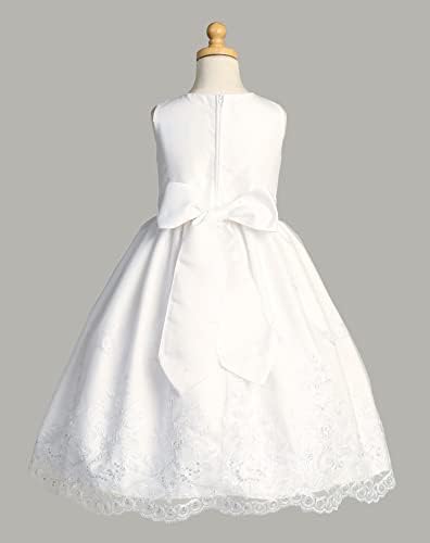 Princess Princess Primeira Comunhão Vestidos para Meninas 7-16 Plus Tamanho Branco Santo Vestidos Vestidos de