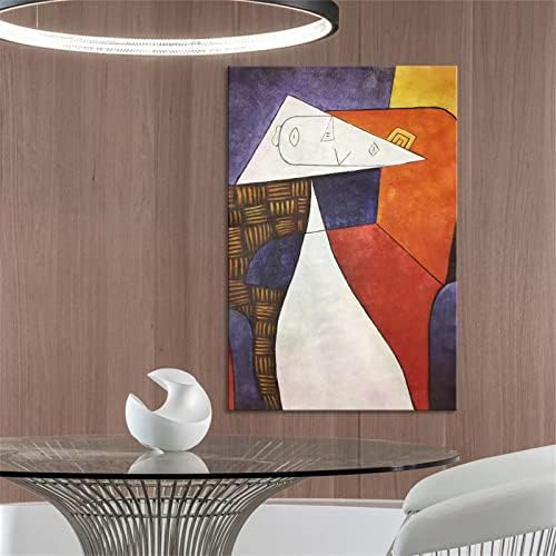 Pintura a óleo pintada à mão Yehei, padrão geométrico de estilo Picasso, decoração de parede de arte de pintura