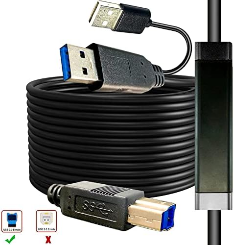 Yotetion USB 3.0 Extender de 30 pés, cabo USB Extender compatível com webcams, câmeras, telefones, cubos USB,