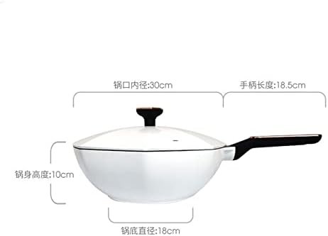 CZDYUF WOK antiaderente wok octogonal doméstico FRYTY FRYTY PAN GAS FOGO DE INDUÇÃO DE INDUÇÃO DE