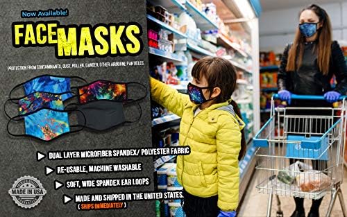 Máscaras faciais ajustáveis ​​para crianças feitas nos EUA: coleção Guardian, ajuste ajustável para conforto e proteção ideais.