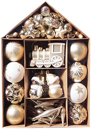 Fenbo 70ct Bolas de Natal enfeitiçadas para a bola pendurada em árvore de Natal à prova de natal para decoração