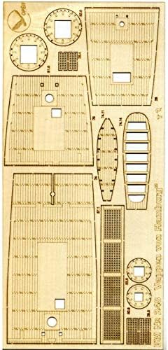 Orel 248/3 Decks de folheado de madeira para fragata Vappen von Hamburgo, Marinha, Alemanha, 1669, 1/200 kit de modelo de papel, fragata