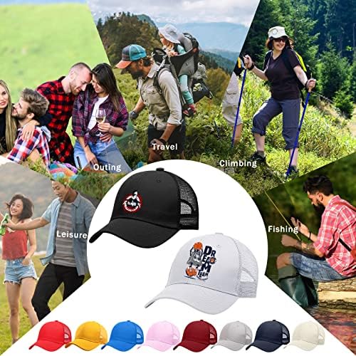 10 pacote em branco Baseball Cap ajustável Mesh Snapback Trucker Hats Plain Sublimation Hats Sports Sport