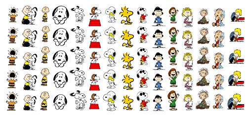 Peanuts Charlie Brown, Snoopy & Friends Waterslide Nail Art Decals - Qualidade do Salão