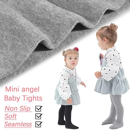 Mini Angel Baby Tights Non Slip Baby Girl Firls Plain/Shoe-visual de perneiras sem costura Pantyhose