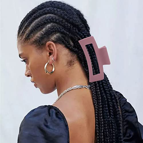 Pacote de garra quadrada de 6 pacote, clipes de garra de cabelo para mulheres meninas, clipes de cabelo
