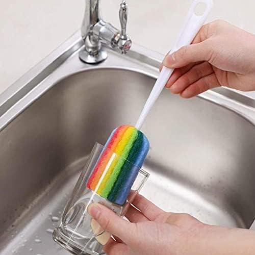 Waga 1 pcs arco -íris color xícara de limpeza escova de cozinha de cozinha pincel pincel de