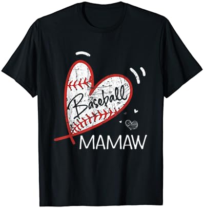 Baseball Mamaw para a avó da avó do dia das mães T-shirt