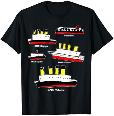 Titanic, Britanic, Carpathia, Poseidon, Olympic, Titanic T-Shirt