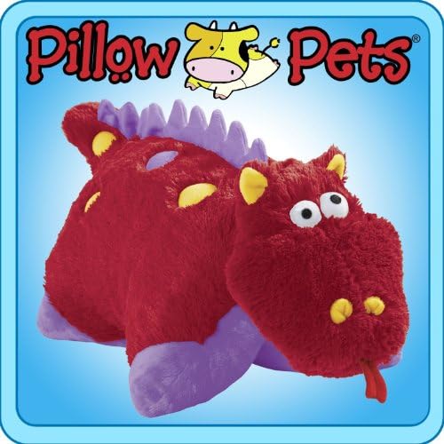 Pets de travesseiro de 11 polegadas Pee Wees - Dragão Fiery