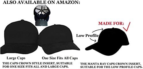 3pk. Manta Ray Baseball Cap Crown insere modeladores para tampas de baixo perfil