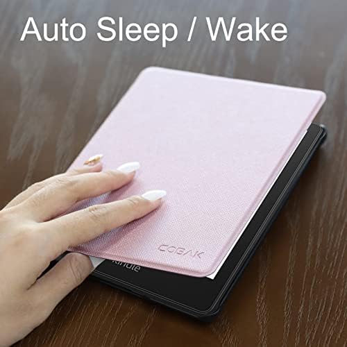 Cobertão Cobak para Kindle Paperwhite - Toda a capa de couro PU com recurso de esteira de sono automático para o