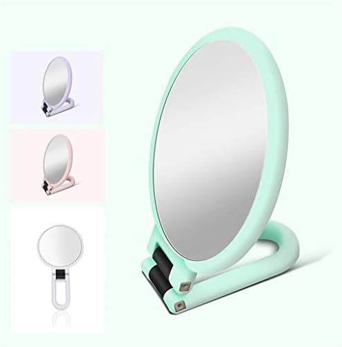 Omoons 10x Makeup espelho de maquiagem portátil maquiagem espelho de mão espelho de mão profissional espelho portátil dobrável portátil espelho de viagem redonda dupla/d