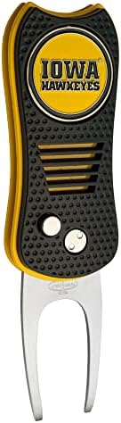 Team Golf NCAA Switchblade Divot Tool com marcador de bola magnética de dupla face- apresenta design patenteado