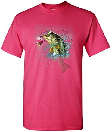 Camiseta de pesca de robalo pescador de camping hobby angler lake river camiseta camiseta