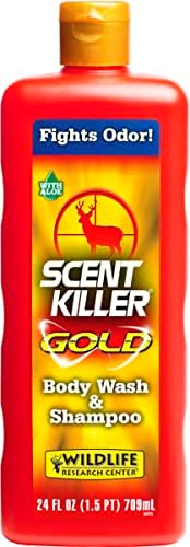 Scent Killer Gold 1241 Wildlife Research Scent Killer Gold Body Wash and Shampoo, 24 onças