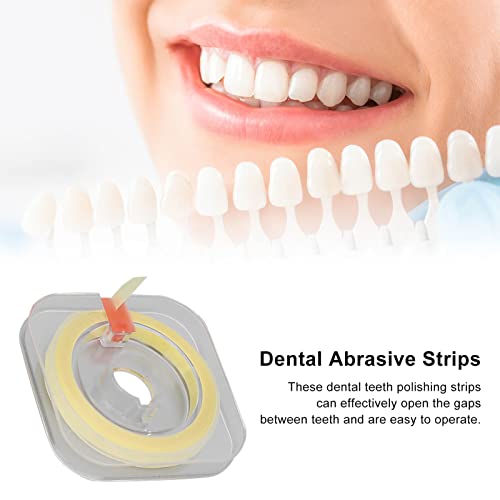 Tiras de polimento dentário, kit de dentes de polimento de textura fosca de plástico fosco para