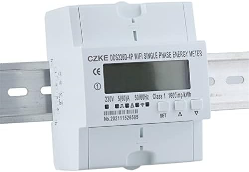 SNKB Fase única 220V 50/60Hz 65A DIN WIFI WIFI SMART ENERGIMENTE MONITOR DO TIMER KWH METER WATTMETER