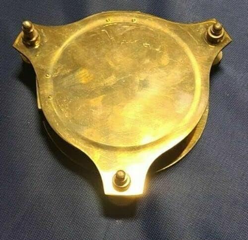 Vintage Maritime Solid Brass Compass para viajar Trekking Camping Bollow Push Button Pocket Pocket