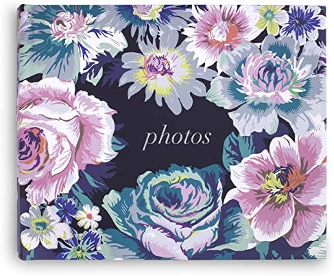 Vera Bradley Álbum de fotos floral bonito, Livro de figuras em família possui 70 fotografias tamanho