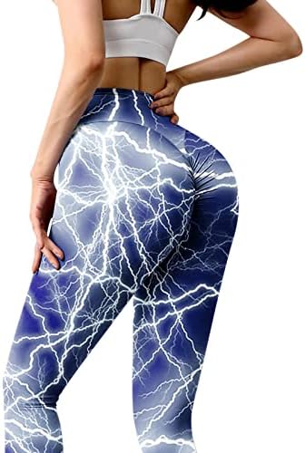 Miashui calças de ioga maluca com bolsos para mulheres barriga de barra