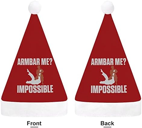 Wrestling Armbar me impossível chapéu de natal personalizado chapéu de santa decorações engraçadas de natal