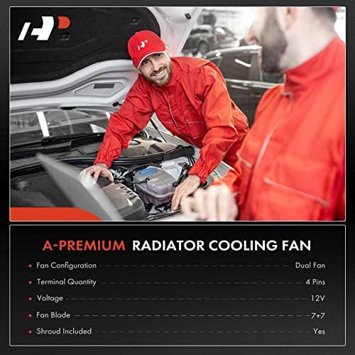 Motor do radiador do motor A-premium Conjunto do ventilador de resfriamento compatível com Ford Taurus 2013-2019