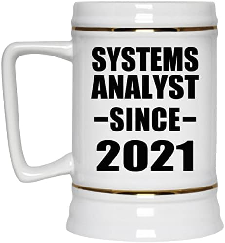 Analista de sistemas do Designsify desde 2021, caneca de 22 onças de caneca de caneca de cerâmica