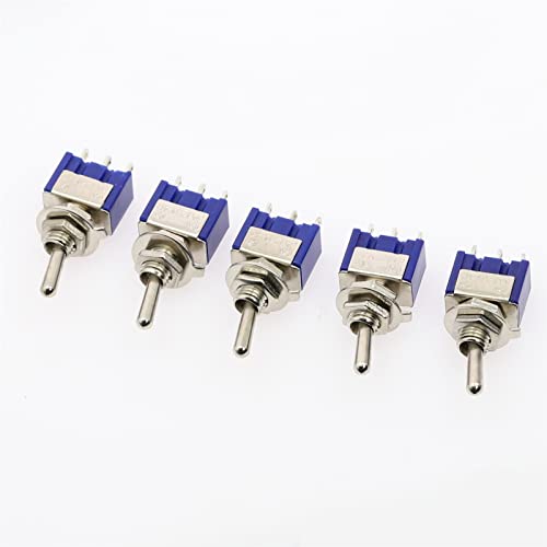 Interruptores industriais 2pcs interruptores de 6 mm Miniature Toggle switch único pólo duplo