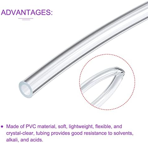 DMIOTECH 6mm ID 9mm od clear tubo de PVC transparente flexível mangueira de vinil tubo para tubo de
