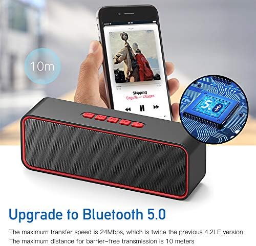 Sonkir Portable Bluetooth alto-falante, TWS Bluetooth 5.0 Sistema de alto-falante externo sem fio com