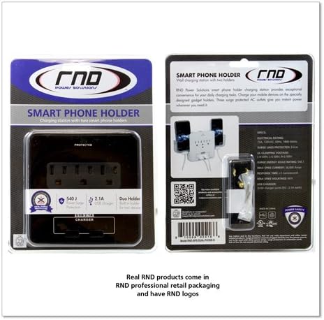 RND Power Solutions Power Power Inclui 3 plugues CA e 2 portas USB com proteção contra surto e 2