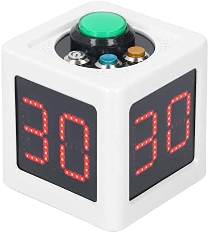 Timer de cubo de 4 lados, HD Display Digital Shot Timer Seconds Countdown Stopwatch Predefinir Timer com