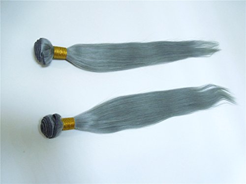 Hairpr Hair Extensão de cabelo virgem humana chinesa 3 Pacotes 10 -28 cor de prata reta