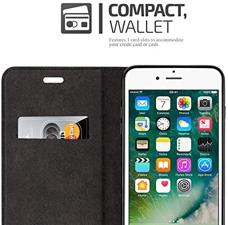 Caso Cadorabo Book Compatível com Apple iPhone 7 / iPhone 7s / iPhone 8 em Cappuccino Brown - com fechamento magnético,