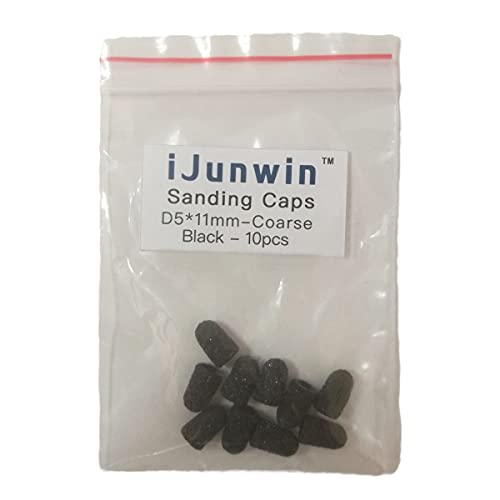 Ijunwin Pedicure Caps abrasivos/tampas de lixamento 10pcs φ5 para arquivamento de unhas de manicure e remoção